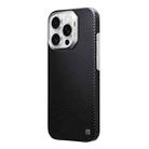 For iPhone 16 Pro TGVIS Carbon Fiber Series MagSafe Phone Case(Black) - 1