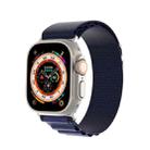 For Apple Watch 46mm / 49mm / 45mm / 44mm DUX DUCIS GS Series Nylon Loop Watch Band(Navy Blue) - 1