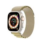 For Apple Watch 46mm / 49mm / 45mm / 44mm DUX DUCIS GS Series Nylon Loop Watch Band(Tan) - 1