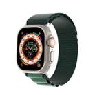 For Apple Watch 46mm / 49mm / 45mm / 44mm DUX DUCIS GS Series Nylon Loop Watch Band(Dark Green) - 1