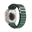 For Apple Watch 46mm / 49mm / 45mm / 44mm DUX DUCIS GS Series Nylon Loop Watch Band(Dark Green) - 3