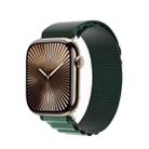 For Apple Watch 42mm / 41mm / 40mm / 38mm DUX DUCIS GS Series Nylon Loop Watch Band(Dark Green) - 1