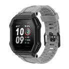 For Huami Amazfit Ares 1908 Silicone Watch Band(Grey) - 1