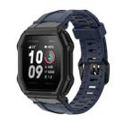 For Huami Amazfit Ares 1908 Silicone Watch Band(Blue) - 1