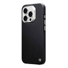 For iPhone 16 Pro Max TGVIS Carbon Fiber Series Full Body Coverage MagSafe Phone Case(Black) - 1