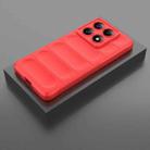 For Xiaomi 14T Pro 5G Global Magic Shield TPU + Flannel Phone Case(Red) - 2