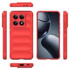 For Xiaomi 14T Pro 5G Global Magic Shield TPU + Flannel Phone Case(Red) - 3