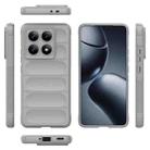 For Xiaomi 14T Pro 5G Global Magic Shield TPU + Flannel Phone Case(Grey) - 3