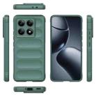 For Xiaomi 14T Pro 5G Global Magic Shield TPU + Flannel Phone Case(Dark Green) - 3