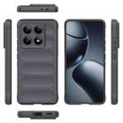 For Xiaomi 14T Pro 5G Global Magic Shield TPU + Flannel Phone Case(Dark Grey) - 3