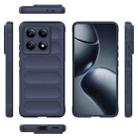 For Xiaomi 14T Pro 5G Global Magic Shield TPU + Flannel Phone Case(Dark Blue) - 3