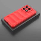 For Xiaomi 14T 5G Global Magic Shield TPU + Flannel Phone Case(Red) - 2