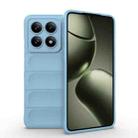 For Xiaomi 14T 5G Global Magic Shield TPU + Flannel Phone Case(Light Blue) - 1