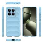 For Xiaomi 14T 5G Global Magic Shield TPU + Flannel Phone Case(Light Blue) - 3