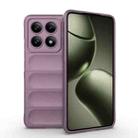 For Xiaomi 14T 5G Global Magic Shield TPU + Flannel Phone Case(Purple) - 1