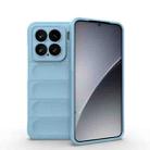 For Xiaomi 15 5G Magic Shield TPU + Flannel Phone Case(Light Blue) - 1