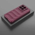 For Xiaomi 15 5G Magic Shield TPU + Flannel Phone Case(Wine Red) - 2