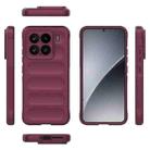 For Xiaomi 15 5G Magic Shield TPU + Flannel Phone Case(Wine Red) - 3
