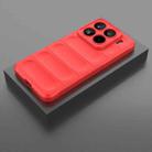 For Xiaomi 15 Pro 5G Magic Shield TPU + Flannel Phone Case(Red) - 2