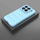 For Xiaomi 15 Pro 5G Magic Shield TPU + Flannel Phone Case(Light Blue) - 2
