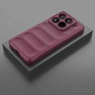 For Xiaomi 15 Pro 5G Magic Shield TPU + Flannel Phone Case(Wine Red) - 2