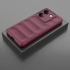For Xiaomi Poco M7 Pro 5G Magic Shield TPU + Flannel Phone Case(Wine Red) - 2