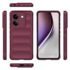 For Xiaomi Poco M7 Pro 5G Magic Shield TPU + Flannel Phone Case(Wine Red) - 3