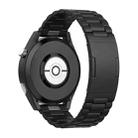 For Huawei Watch GT 5 / GT 4 46mm Button Style Three Beads Titanium Steel Quick Release Watch Band(Black) - 2