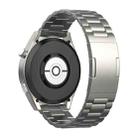 For Huawei Watch GT 5 / GT 4 46mm Button Style Three Beads Titanium Steel Quick Release Watch Band(Titanium Color) - 2