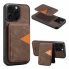 For iPhone 13 Pro ESEBLE E2 Retro Texture Card Slots MagSafe RFID Leather Case(Coffee) - 1