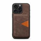 For iPhone 13 Pro ESEBLE E2 Retro Texture Card Slots MagSafe RFID Leather Case(Coffee) - 2