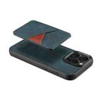 For iPhone 13 Pro ESEBLE E2 Retro Texture Card Slots MagSafe RFID Leather Case(Dark Green) - 3