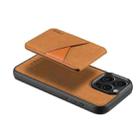 For iPhone 13 Pro Max ESEBLE E2 Retro Texture Card Slots MagSafe RFID Leather Case(Yellow) - 3