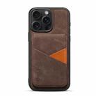 For iPhone 14 Pro Max ESEBLE E2 Retro Texture Card Slots MagSafe RFID Leather Case(Coffee) - 2