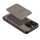 For iPhone 13 Pro ESEBLE E3 Plain Texture Card Slots MagSafe RFID Leather Case(Grey) - 3