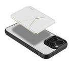 For iPhone 15 ESEBLE E3 Plain Texture Card Slots MagSafe RFID Leather Case(Ivory) - 3