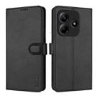 For Redmi Note 14 5G AZNS Skin Feel Calf Texture Flip Leather Phone Case(Black) - 2