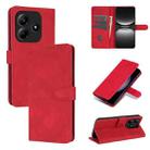 For Redmi Note 14 5G AZNS Skin Feel Calf Texture Flip Leather Phone Case(Red) - 1