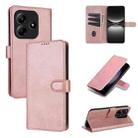 For Redmi Note 14 5G AZNS Skin Feel Calf Texture Flip Leather Phone Case(Rose Gold) - 1