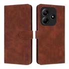 For Redmi Note 14 5G AZNS Skin Feel Calf Texture Flip Leather Phone Case(Brown) - 2