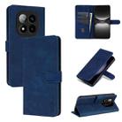 For Redmi Note 14 Pro 5G AZNS Skin Feel Calf Texture Flip Leather Phone Case(Blue) - 1