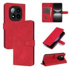 For Redmi Note 14 Pro 5G AZNS Skin Feel Calf Texture Flip Leather Phone Case(Red) - 1