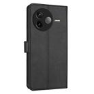 For Redmi K80 AZNS Skin Feel Calf Texture Flip Leather Phone Case(Black) - 3