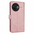 For Redmi K80 AZNS Skin Feel Calf Texture Flip Leather Phone Case(Rose Gold) - 3