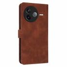 For Redmi K80 AZNS Skin Feel Calf Texture Flip Leather Phone Case(Brown) - 3