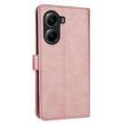 For Redmi Turbo 4 / Xiaomi Poco X7 Pro AZNS Skin Feel Calf Texture Flip Leather Phone Case(Rose Gold) - 3
