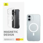 For iPhone 16 Baseus Crystal Series Magsafe Magnetic Phone Case(Transparent) - 2