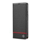 For Redmi 14C 4G LC.IMEEKE Carbon Fiber Texture Flip Leather Phone Case(Horizontal Black) - 2