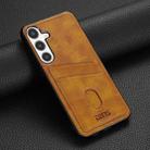 For Samsung Galaxy S24+ 5G AZNS K1 Series Card Slot Business Phone Case(Yellow) - 2