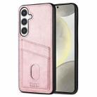For Samsung Galaxy S24+ 5G AZNS K1 Series Card Slot Business Phone Case(Pink) - 1